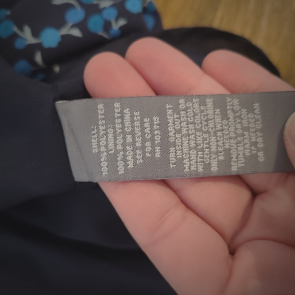 Sharagano Blue Floral Button Front Ruffle Sleeve Midi Dress - Picture 8 of 8